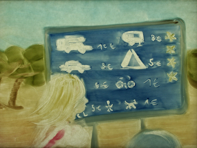 Paint-on-glass workshop by Michaela Müller