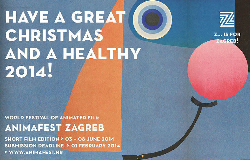 Animafest Zagreb wishes you great holidays and a healthy 2014!