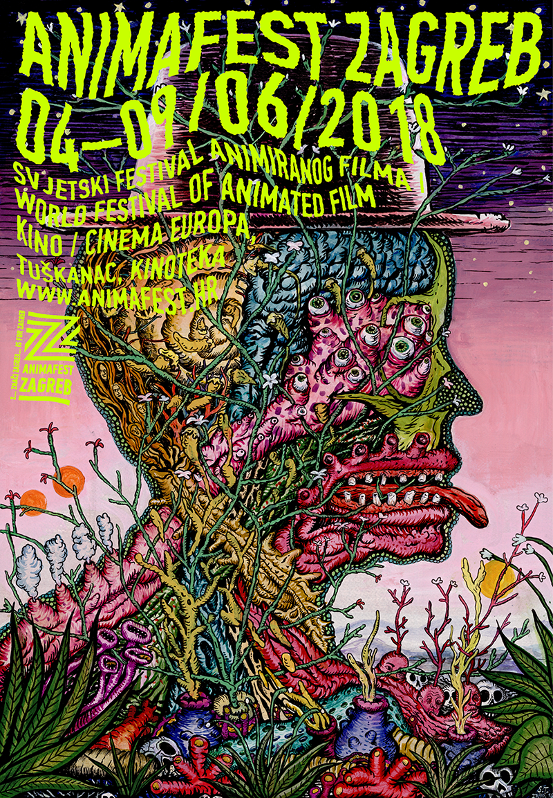 Stipan Tadić autor je festivalske ilustracije 28. Svjetskog festivala animiranog filma - Animafest Zagreb