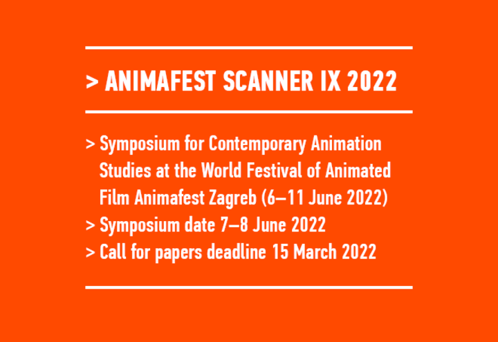 Apply for the International Animafest Scanner IX 2022 Symposium